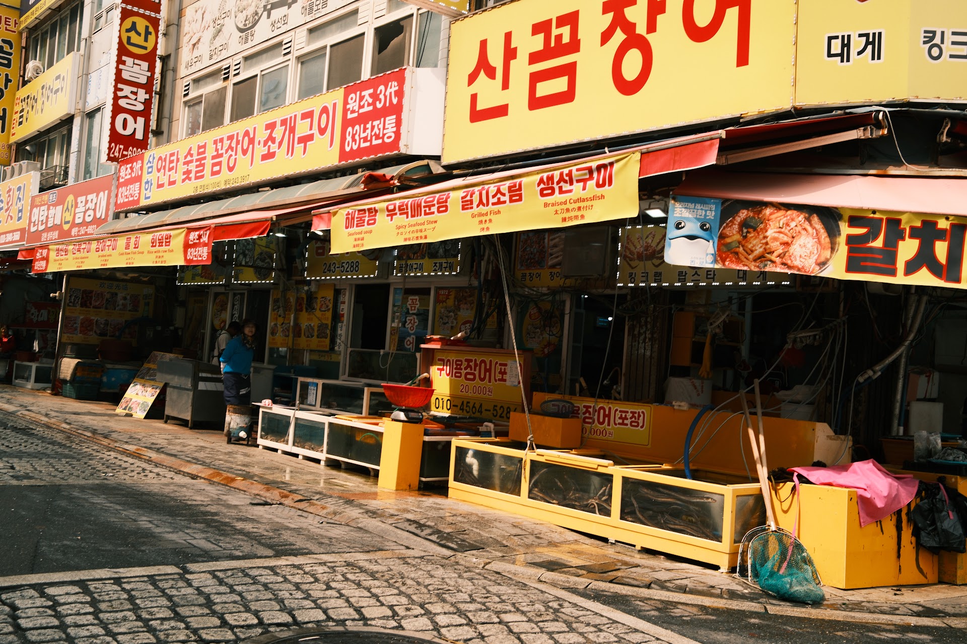 O mercado de frutos do mar que os coreanos guardam pra eles: Jagalchi, em Busan